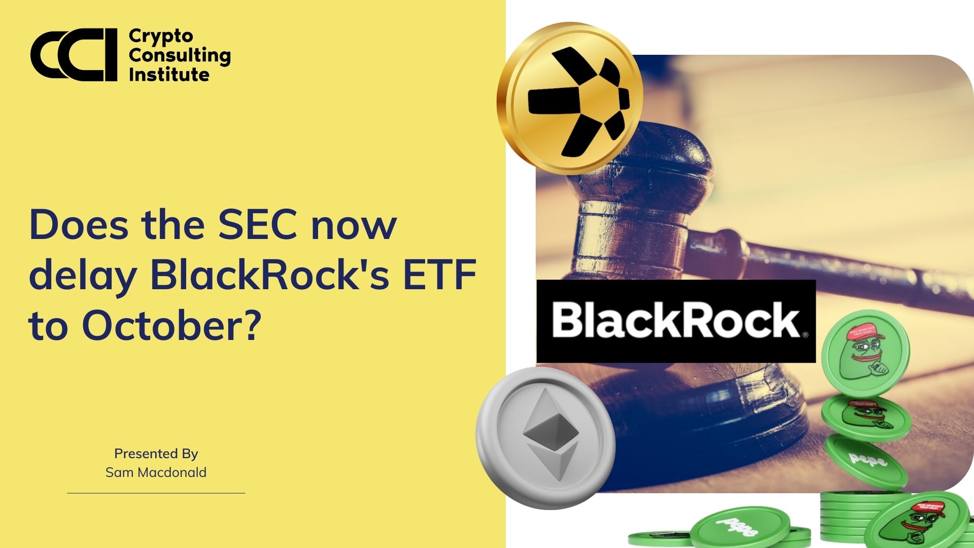 Does the SEC now delay BlackRock's ETF to October?